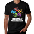 Enough End Gun Violence Protect Orange Mom Dad Parents  Summer-ready Fabric T-Shirt