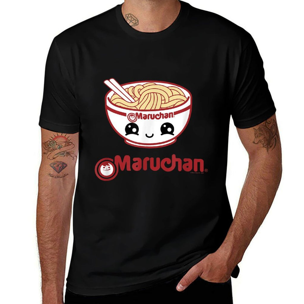 Maruchan Cute Noodle Bowl Face Logo Comfortable T-Shirt