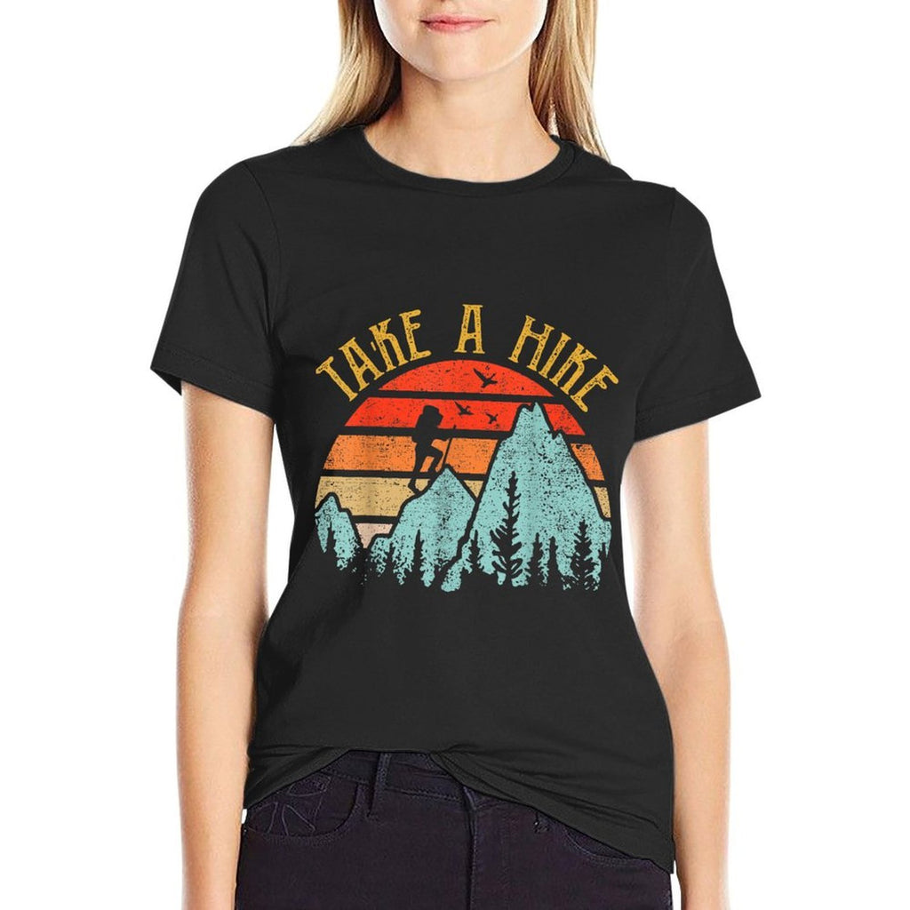 Funny Hiking-Shirt Take A Hike Men Women Hiker Camping Camp  Trendy Pattern T-Shirt