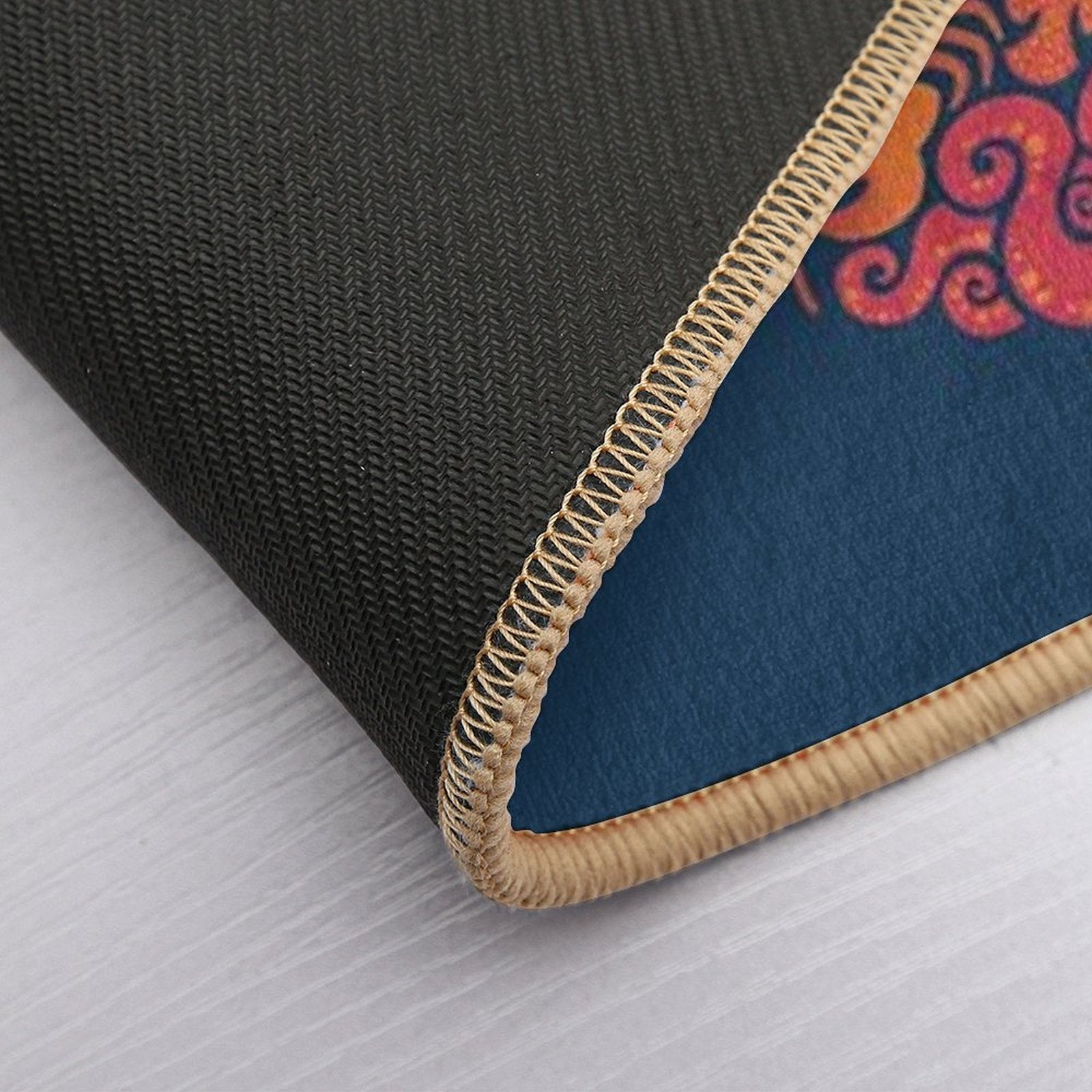 Aquatic Rainbow  Fade-Resistant Bath Mat