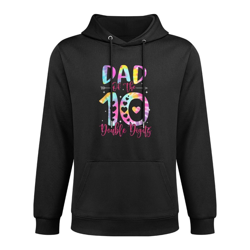 Dad of The Birthday Girl Double Digits 10th Birthday Unisex Design Hoodie
