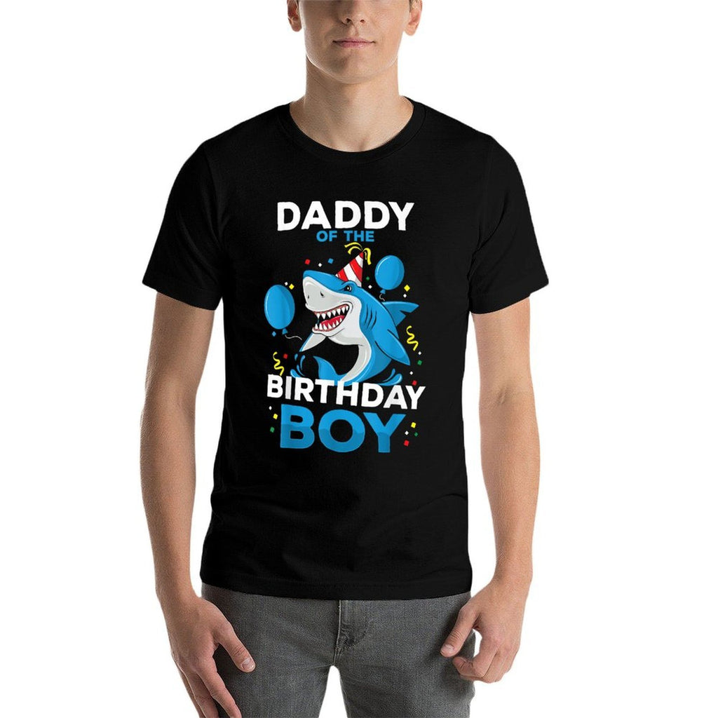 Daddy of The Birthday Boy Shark Ocean Theme Matching Family  Quick-drying T-Shirt
