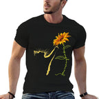 Cat Sunflower Gifts For Cat Lovers, Cat Mom, Cat Lady, Women  Polyester Blend T-Shirt