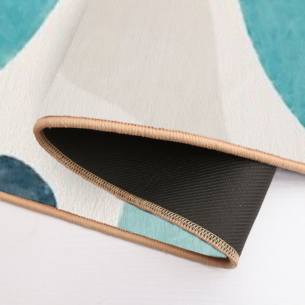 Abstract Winter Vibes  Fade-Resistant Bath Mat