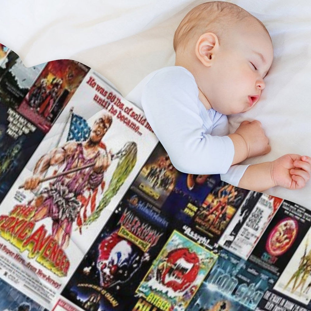 100 Best B-Movies of All Time Collage Lightweight Throw Blanket