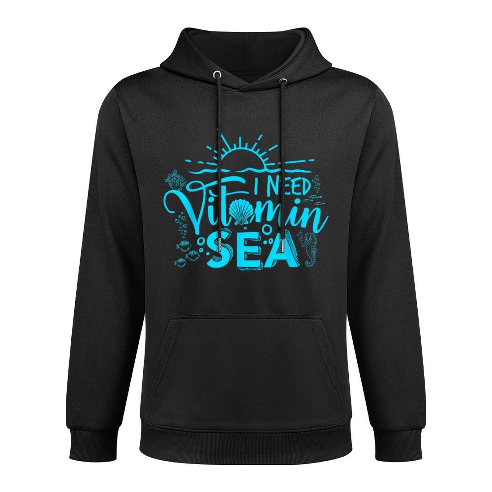 I Need Vitamin Sea - Funny Beach Lover T Colorfast Hoodie