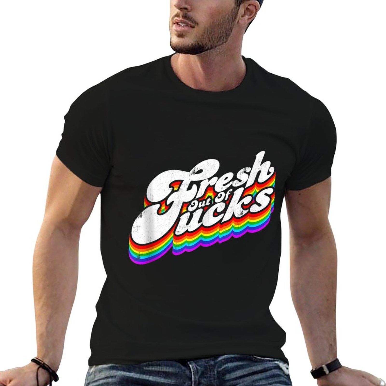 Fresh Out Of Fucks Funny Sarcasm Fresh Out Of Fucks  Vintage-inspired T-Shirt