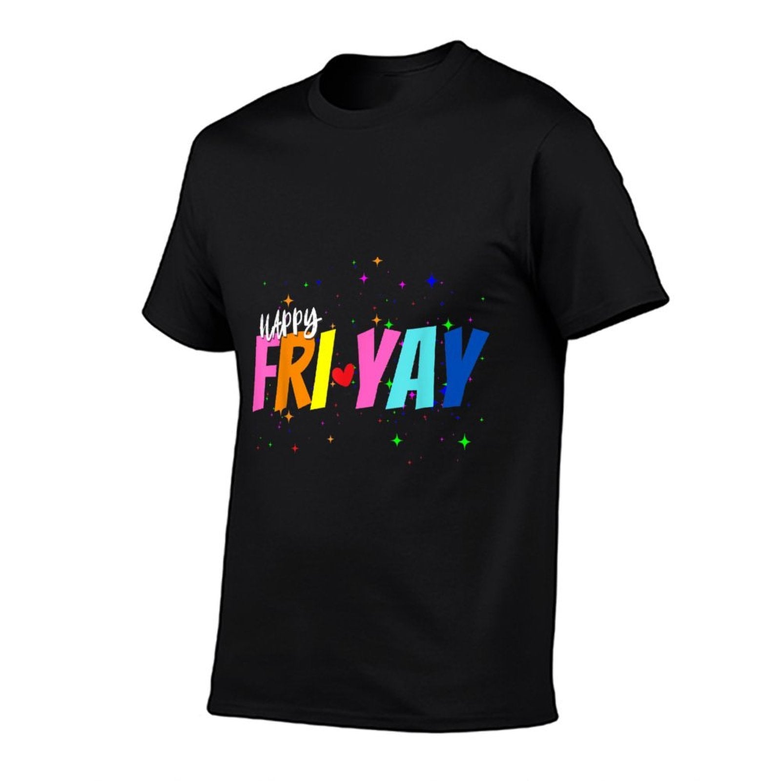 Happy Fri-Yay Friday Lovers Funny Teacher FriYay Men Women Girls Kids  Heathered Texture T-Shirt