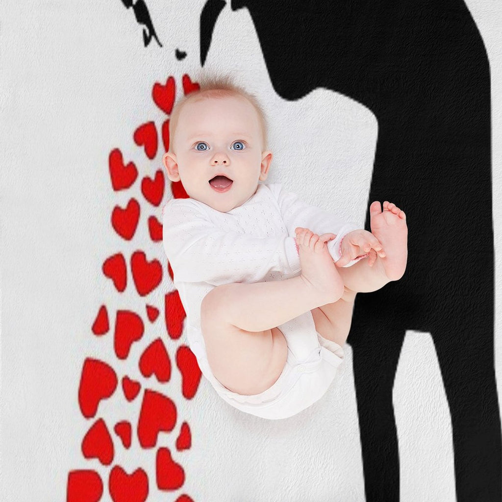 Love Sick Banksy Stencil Easy Care Throw Blanket