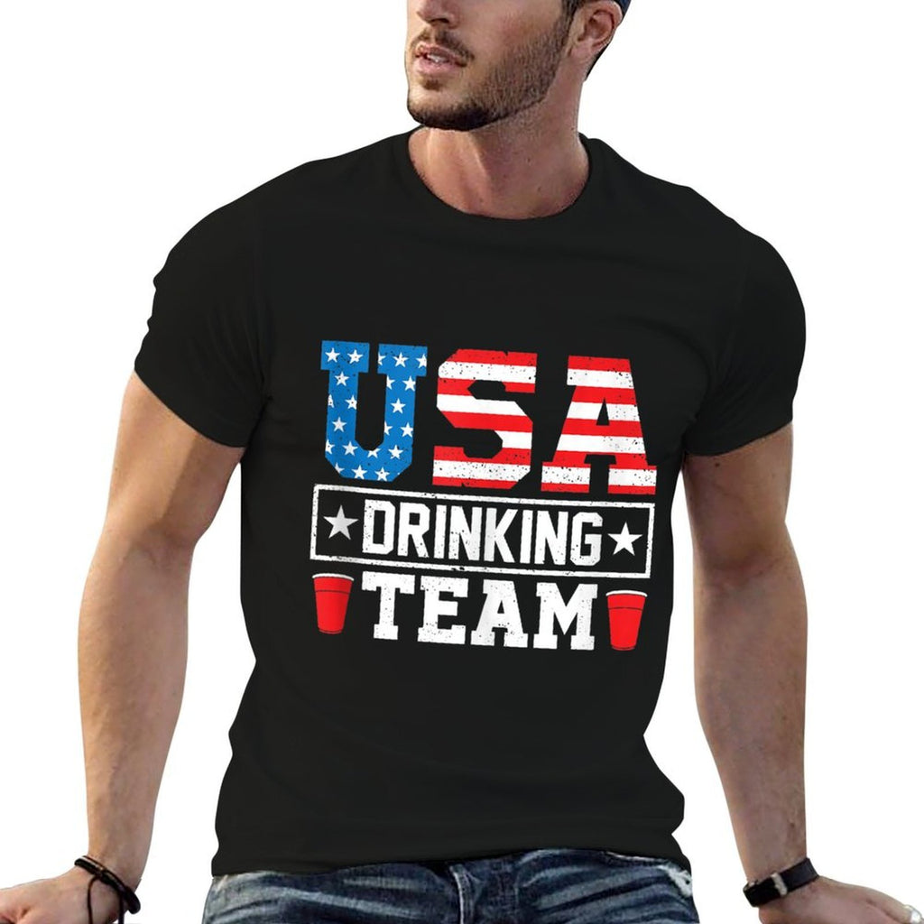 USA Drinking Team Funny Drinking Beer Lover Gift  Classic T-Shirt
