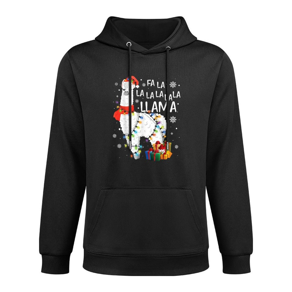 Fa La La Llama Christmas Funny Lllama Lover Xmas Pajamas All-Day Comfort Hoodie