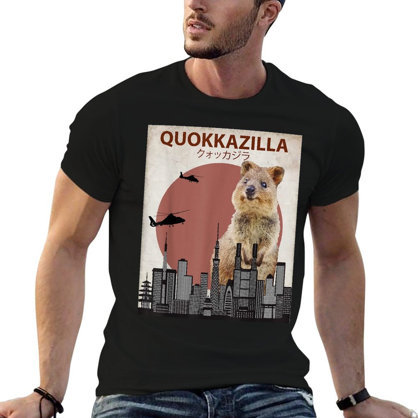 Funny Quokka  Giant Australia Monster  Easy-care T-Shirt