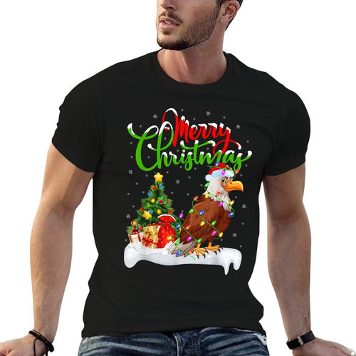 Bald Eagle Bird Lover Xmas Lighting Bald Eagle Christmas  Graphic-printed T-Shirt