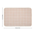 Check Pattern in Blush Color  Anti-Trip Bath Mat