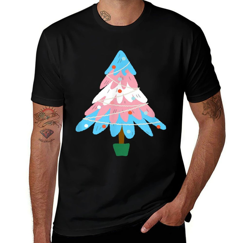 Christmas Tree Transgender Lgtbq Pride Christmas  Affordable Price T-Shirt
