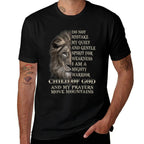 I Am A Mighty Warrior Child Of God Lion Christ Jesus Lover  Slim-fit Cut T-Shirt