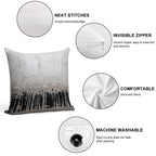 Beige Abstract Soft Home Decor Throw Pillow