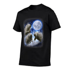 3 Manatee Moon - Three Funny Sea Cows Howl at Moon Manatee  Durable T-Shirt