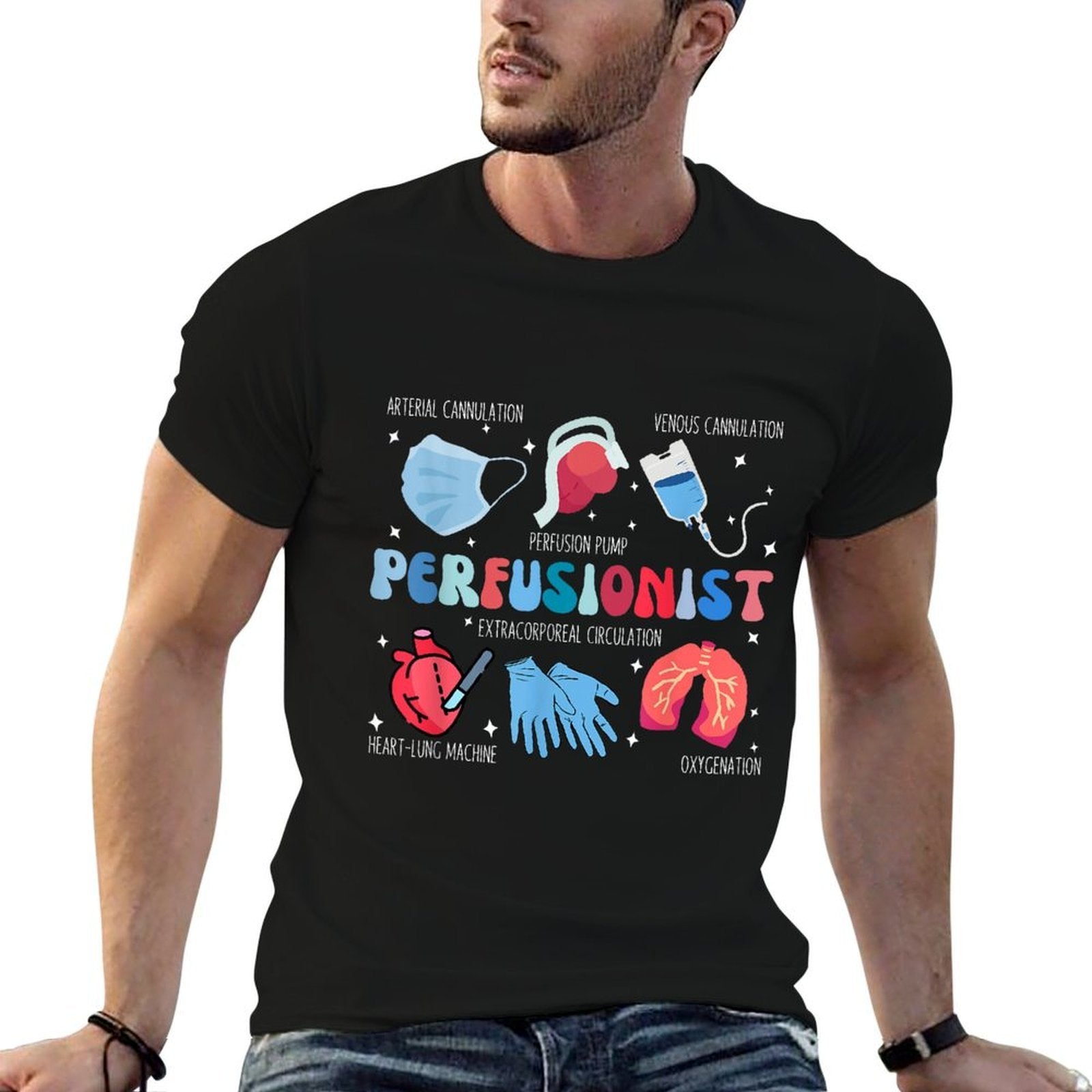 Perfusionist Art For Men Women Cardiovascular Specialists  Vintage-inspired T-Shirt
