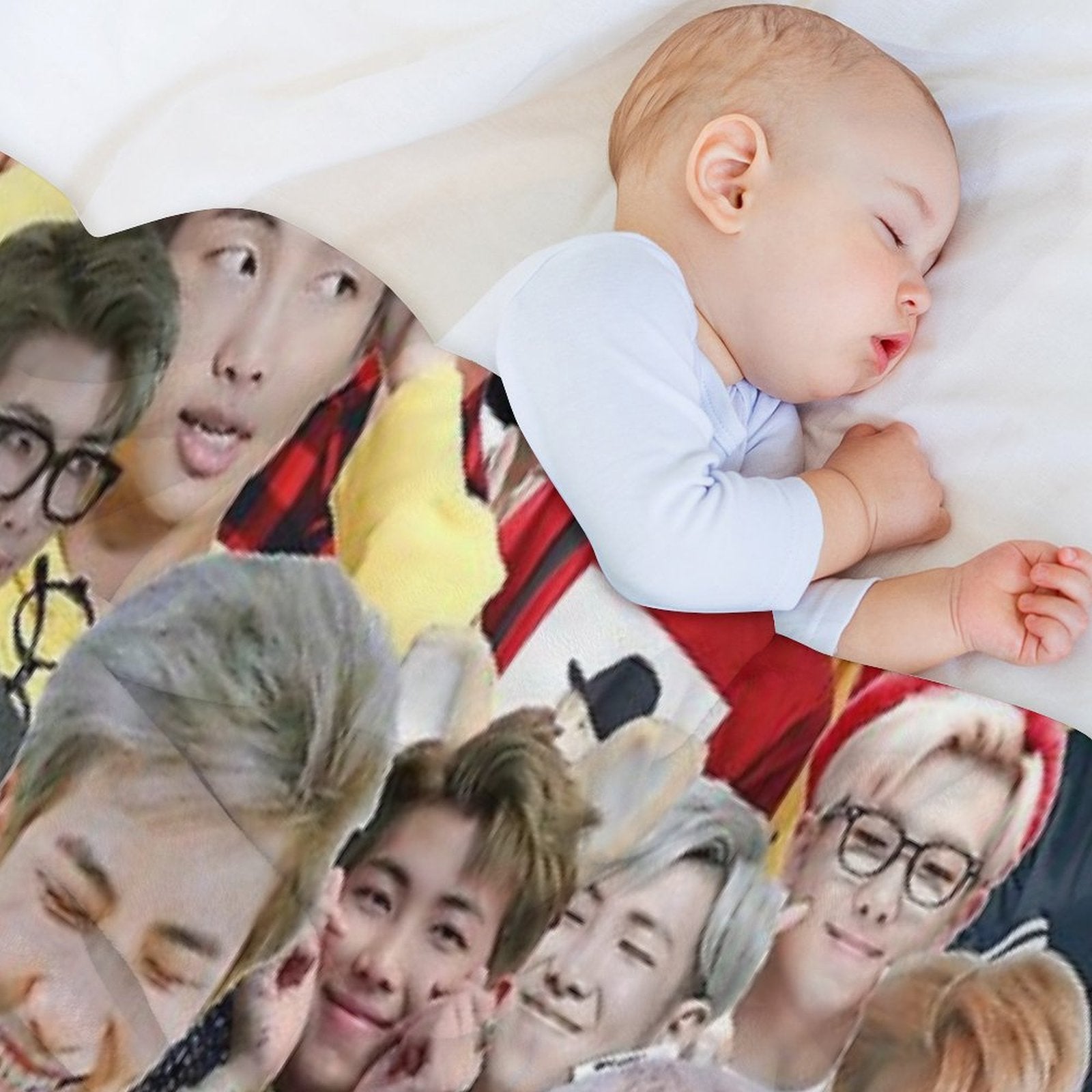 RM BTS Collage Anti-pilling Throw Blanket
