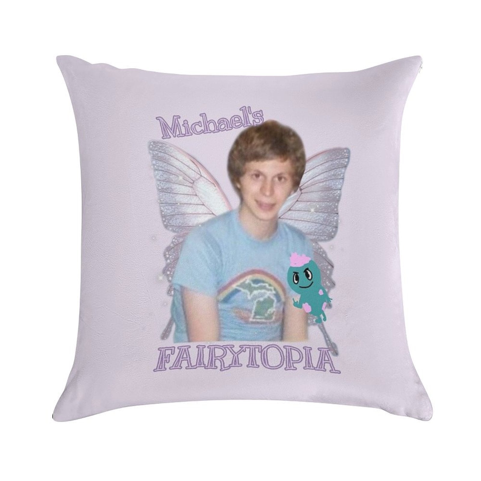 Michael Ceras Fairytopia3 Soft High-Density Material Throw Pillow