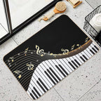 Ivory Keys Piano Music  Non-Slip Bath Mat
