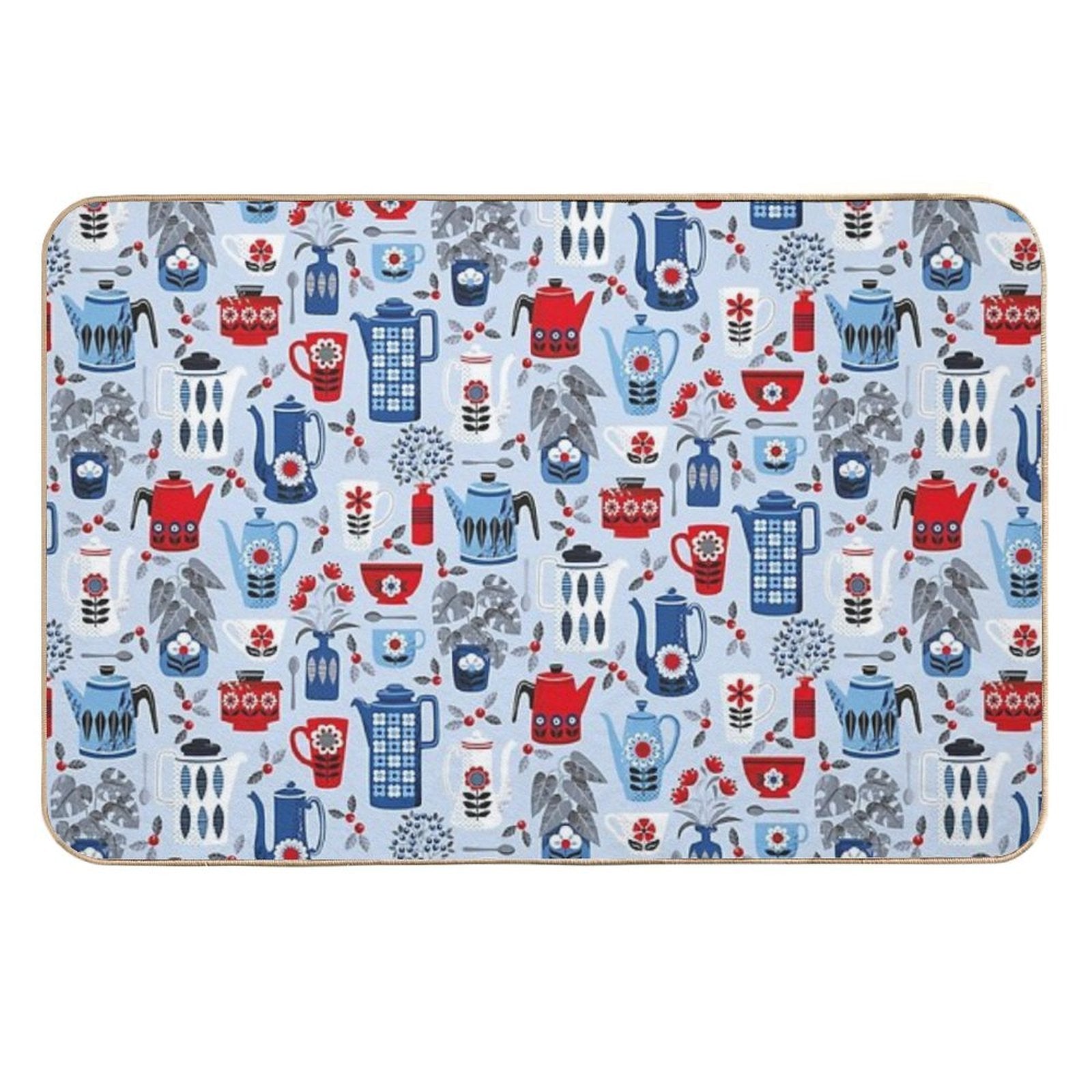 Vintage Coffee Pots  Easy Maintenance Bath Mat