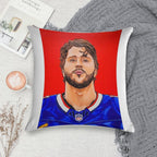 Buffalo Bills Josh Allen Soft Short Plush Fabric Throw Pillow