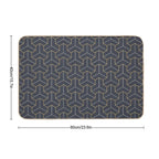 Geometric Background with Triple Hexagonal Elements.  Versatile Bath Mat