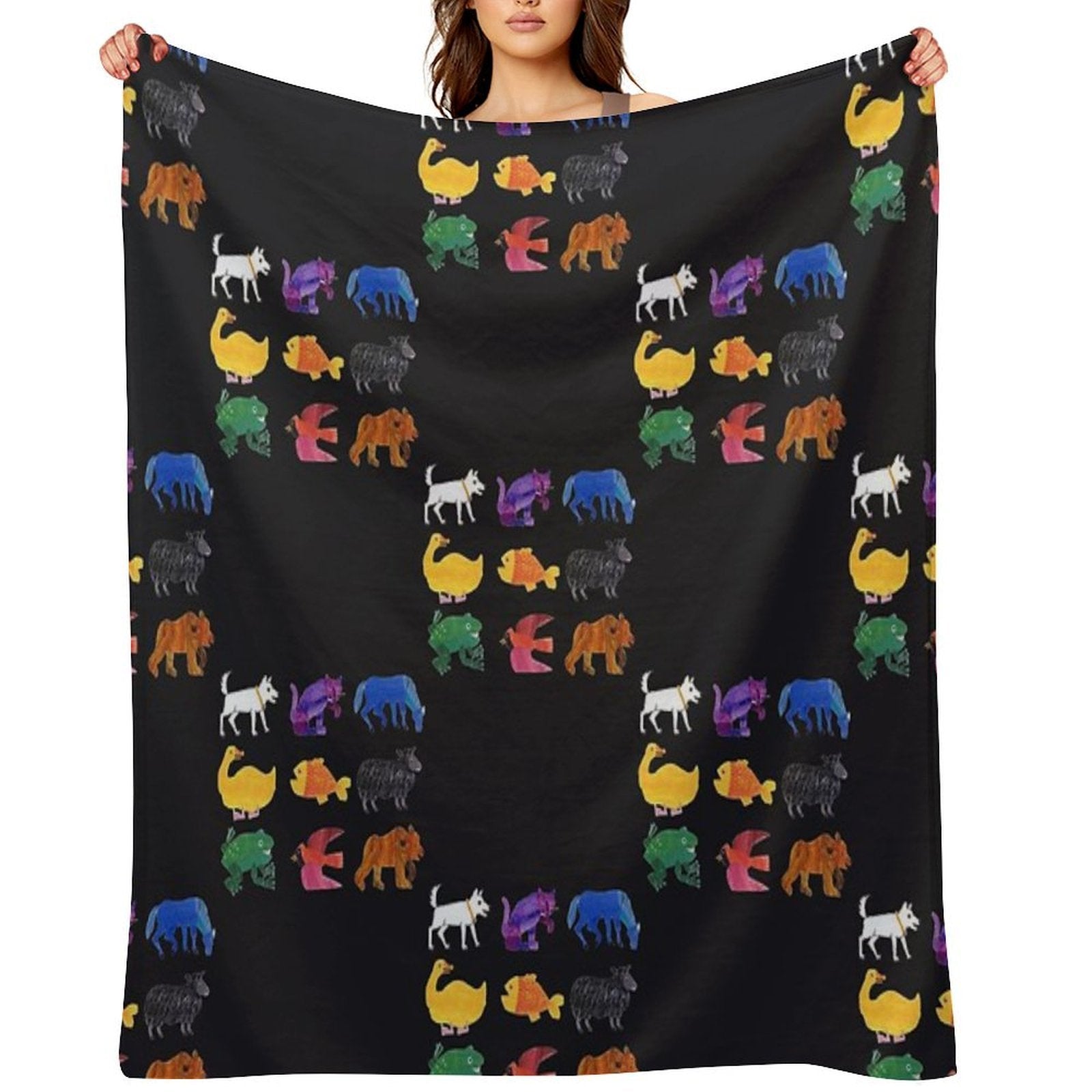 Eric Carle Animals Eco-conscious Throw Blanket
