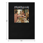 Friendsgiving Classic Fríénds Funny Thanksgiving Eco-conscious Throw Blanket
