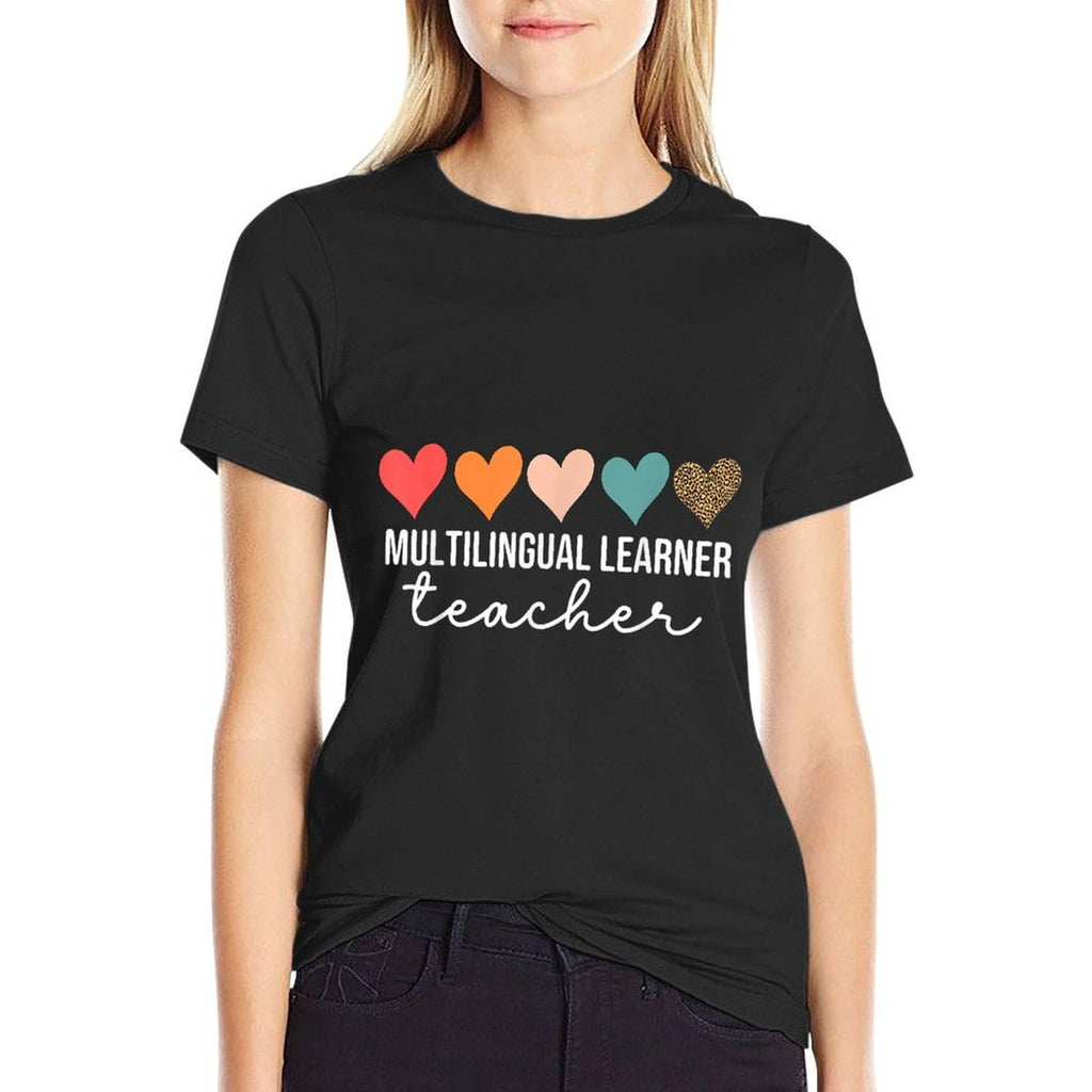 Multilingual Learner Teacher Leopard Multilingual Learners  Soft T-Shirt