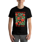 Kindergarten Is My Jam Boho Floral Strawberry Back To School  Trendy Pattern T-Shirt