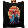 Muppets Emotional Animal Drummer Wrinkle-free Throw Blanket
