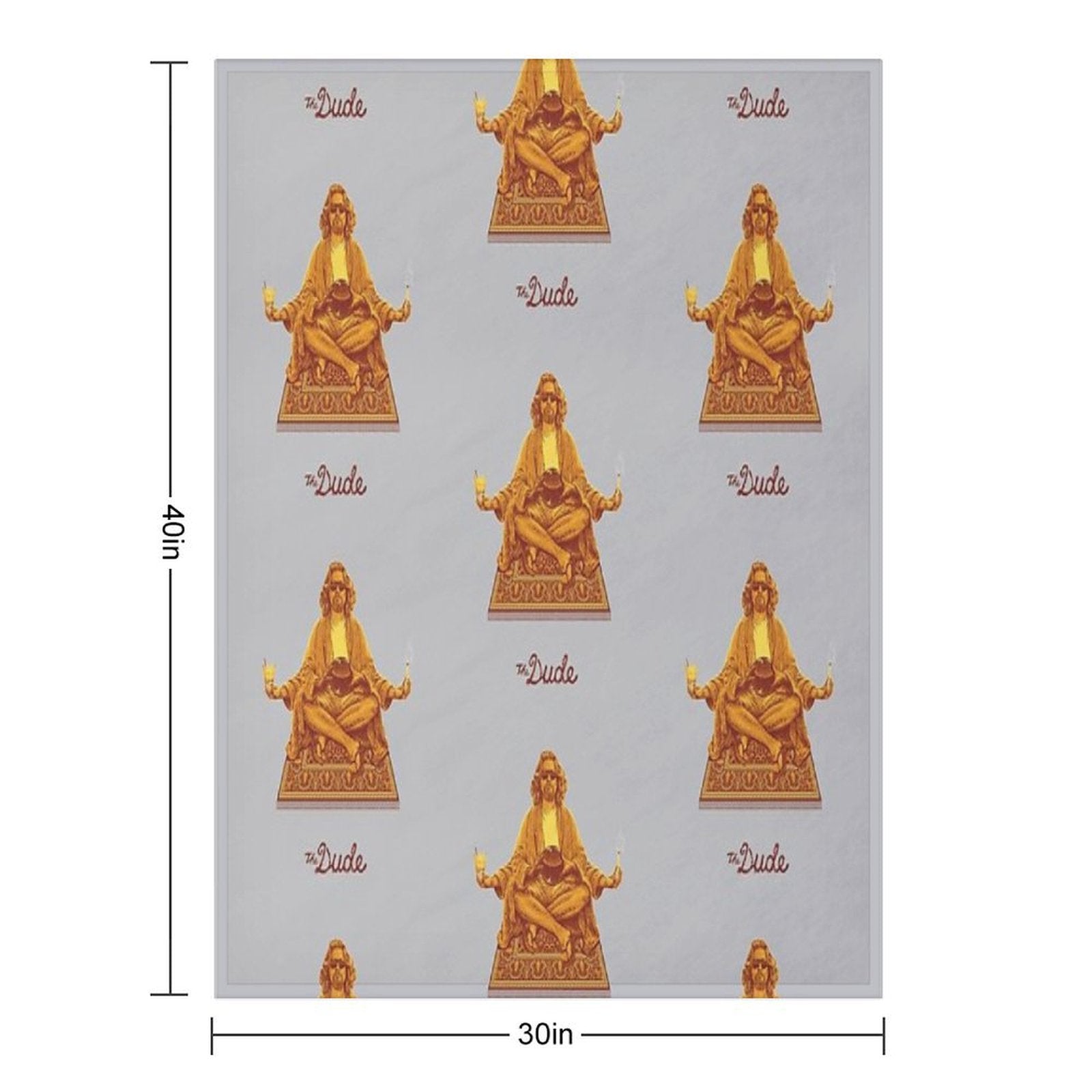The Dude Budha The Big Lebowski Shrink-resistant Throw Blanket