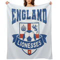 England Lionesses Football Badge (#04) All-season Throw Blanket