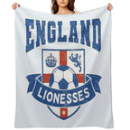 England Lionesses Football Badge (#04) All-season Throw Blanket