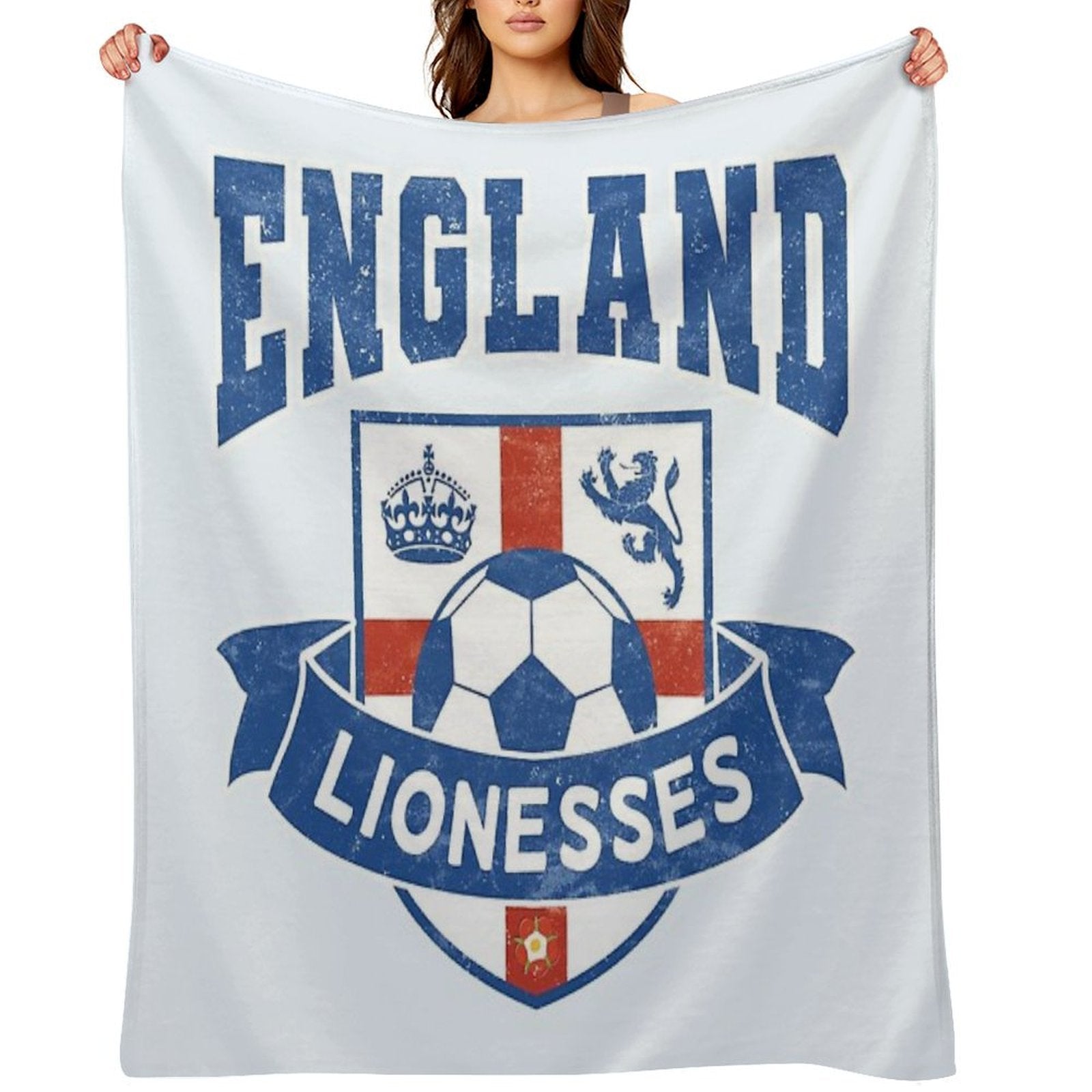 England Lionesses Football Badge (#04) All-season Throw Blanket