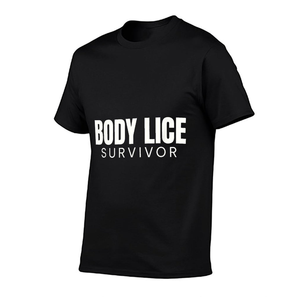 Body Lice Survivor Funny Retro Offensive Inappropriate Meme  Relaxed-fit T-Shirt