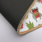 Colourful Succulents Red Filter  Toxin-Free Bath Mat