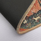 UNICORN AND LADY PLAYING ORGAN WITH ANIMALS , Hearing  Odorless Bath Mat