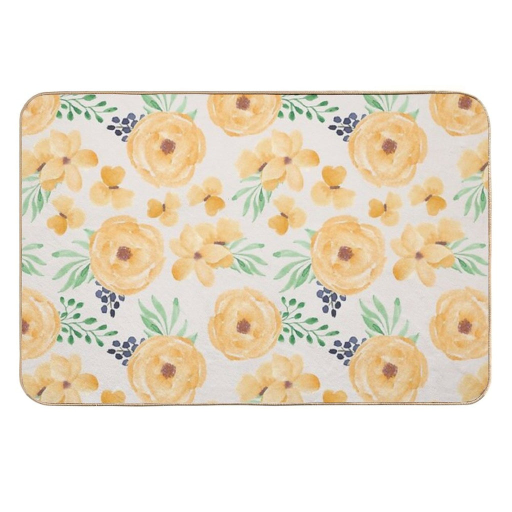 Flower Pattern - Floral 23  Slip-Resistant Bath Mat
