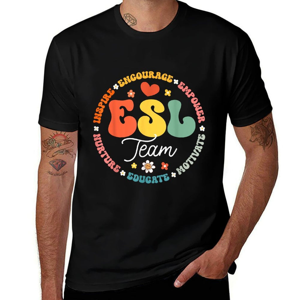 ESL Team Teacher English As A Second Language Squad  Relaxed-fit T-Shirt