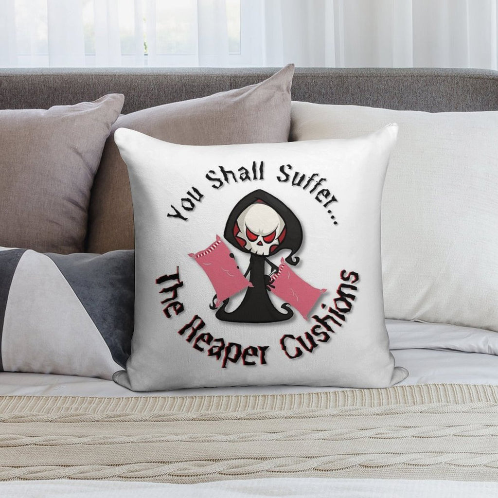 The Reaper Cushions Soft Hidden Zipper Throw Pillow