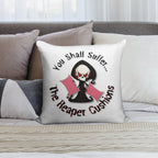 The Reaper Cushions Soft Hidden Zipper Throw Pillow
