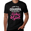 Soon To Be Grandpa Of A Baby Girl Promoted to Grandpa  Trendy Pattern T-Shirt