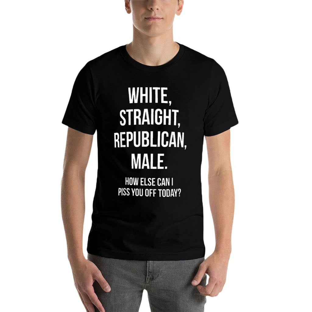 White, Straight, Republican, Male - Funny Republican  Vintage-inspired T-Shirt