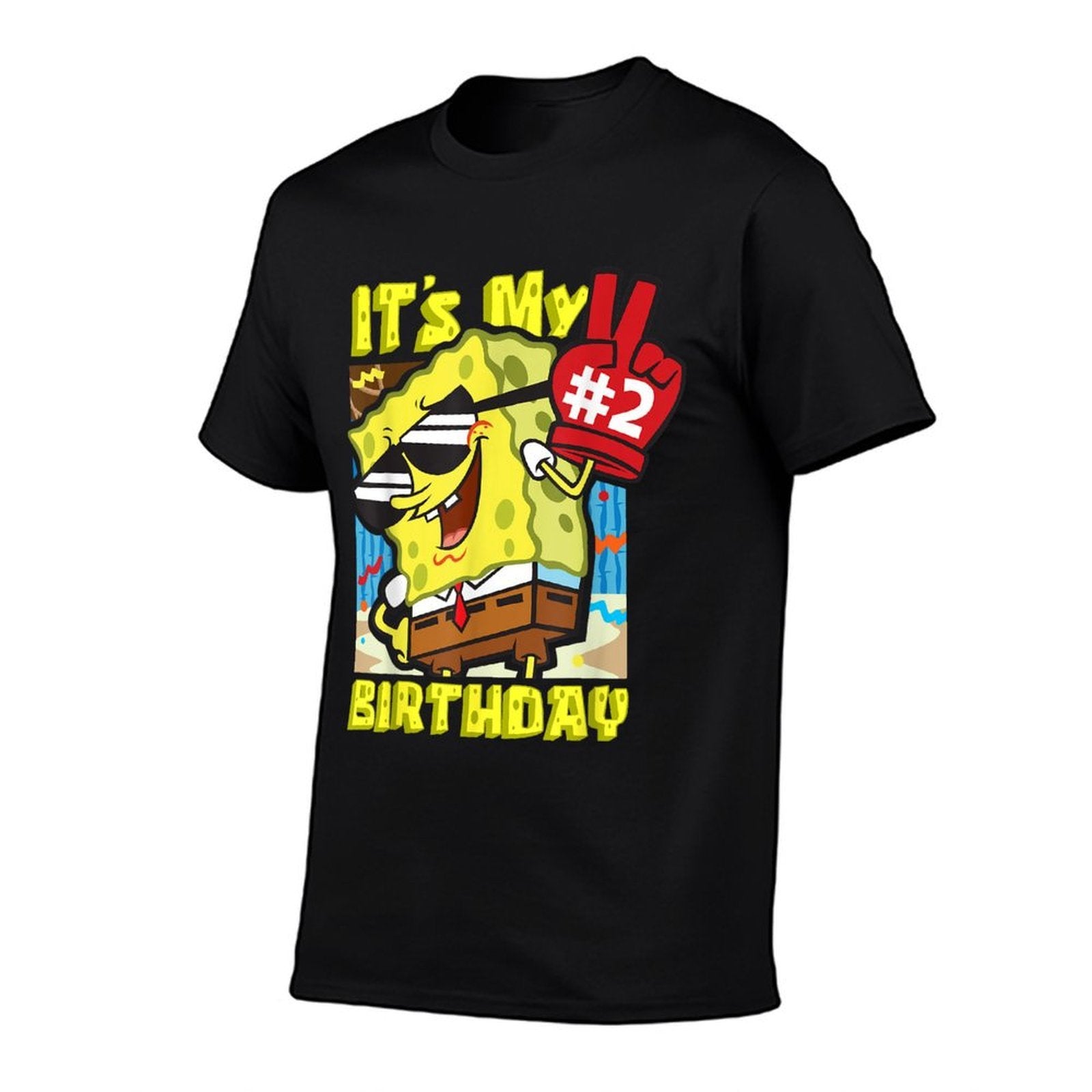 Mademark X SpongeBob SquarePants - SpongeBob 2nd Birthday It’s My Second Birthday Gift Boy Girl  Relaxed-fit T-Shirt