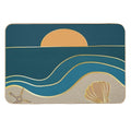 Beach Sunset Summer Vibes  Toxin-Free Bath Mat