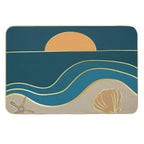 Beach Sunset Summer Vibes  Toxin-Free Bath Mat